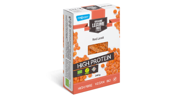 Protein legume rice red lentils in BIO quality