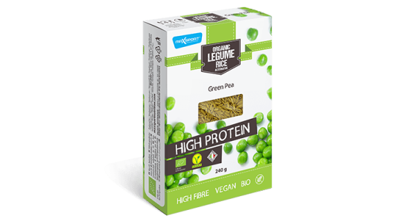 Protein legume rice green peas in BIO quality